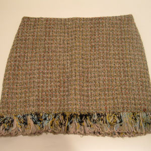 ABS Allen Schwartz Lush Knit Wool Blend Mini Skirt